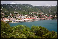Charlotte Amalie seen from Hassel Island. Saint Thomas, US Virgin Islands ( color)