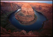 Horseshoe Bend of the Colorado River near Page. Arizona, USA ( color)