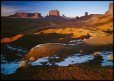 View from Ford point, late afternoon. Monument Valley Tribal Park, Navajo Nation, Arizona and Utah, USA ( color)