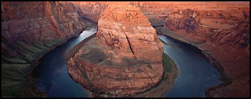 Colorado riverbend and cliffs. Arizona, USA (Panoramic color)