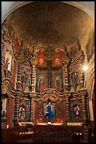 Altar, San Xavier del Bac Mission. Tucson, Arizona, USA (color)