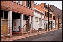 Dilapidated buildings, Clifton. Arizona, USA