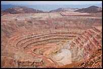 Open pit mine, Morenci. Arizona, USA (color)