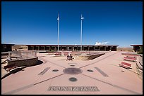 Quadripoint where the states of Arizona, Colorado, New Mexico, and Utah meet.. Four Corners Monument, Arizona, USA ( color)