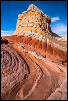 Multicolored rock formation, White Pocket. Vermilion Cliffs National Monument, Arizona, USA ( color)