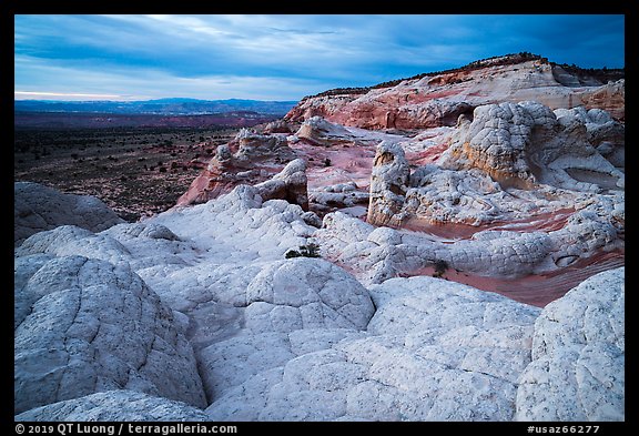 White pocket with stormy skies. Vermilion Cliffs National Monument, Arizona, USA (color)