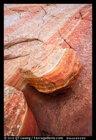 Detail of striations and rock, Coyote Buttes South. Vermilion Cliffs National Monument, Arizona, USA (color)
