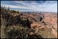 Sanup Plateau and Burnt Canyon from Grand Canyon Rim. Grand Canyon-Parashant National Monument, Arizona, USA ( color)