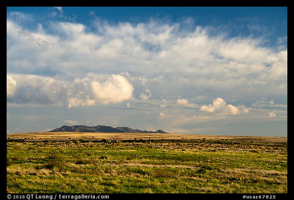 Plateau and clouds. Agua Fria National Monument, Arizona, USA (color)