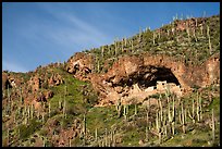 Lower cliff dwelling, Tonto National Monument. Tonto Naftional Monument, Arizona, USA ( color)