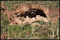 Salado-style cliff dwellings, Tonto National Monument. Tonto Naftional Monument, Arizona, USA ( color)