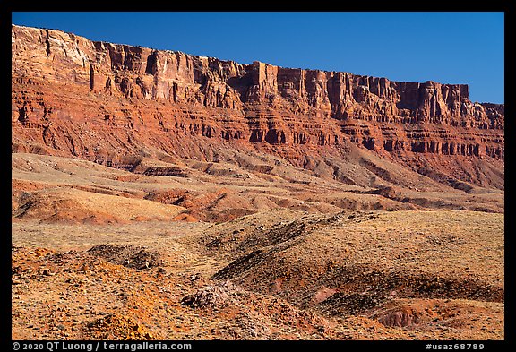 The Vermilion Cliffs. Vermilion Cliffs National Monument, Arizona, USA (color)