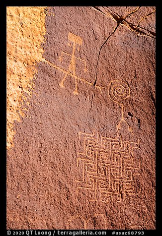 Maze petroglyph. Vermilion Cliffs National Monument, Arizona, USA