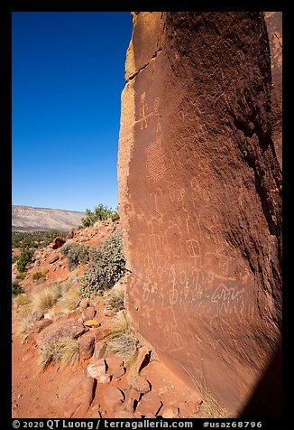 Maze Rock Art site. Vermilion Cliffs National Monument, Arizona, USA (color)