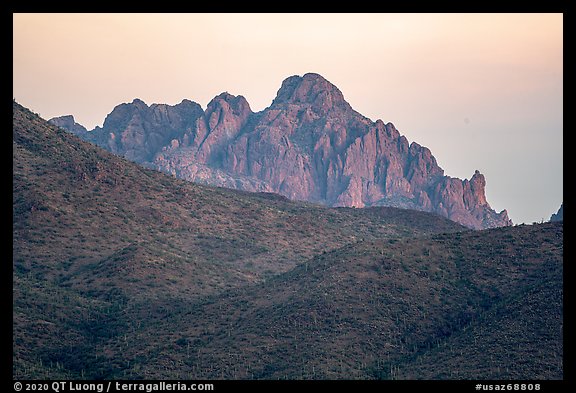 Ragged Top at dawn. Ironwood Forest National Monument, Arizona, USA