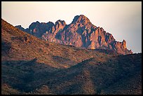 Ragged Top at sunrise. Ironwood Forest National Monument, Arizona, USA ( color)