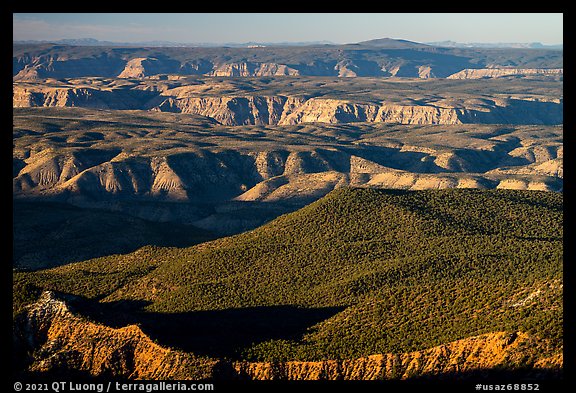 Bull Point and Mount Dellenbaugh. Grand Canyon-Parashant National Monument, Arizona, USA (color)