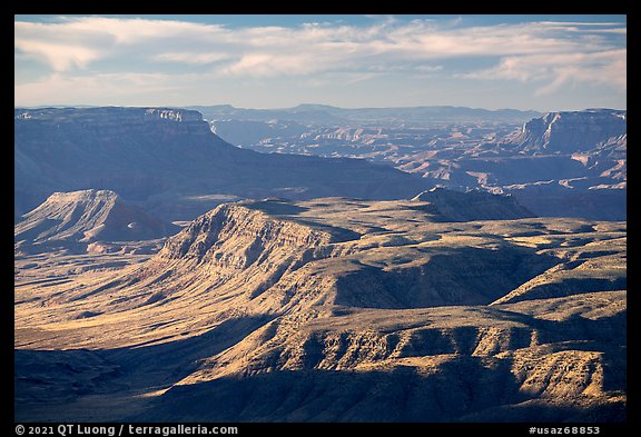 Whitmore Canyon from Mount Logan. Grand Canyon-Parashant National Monument, Arizona, USA (color)
