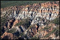 Eroded ridges, Hells Hole. Grand Canyon-Parashant National Monument, Arizona, USA ( color)