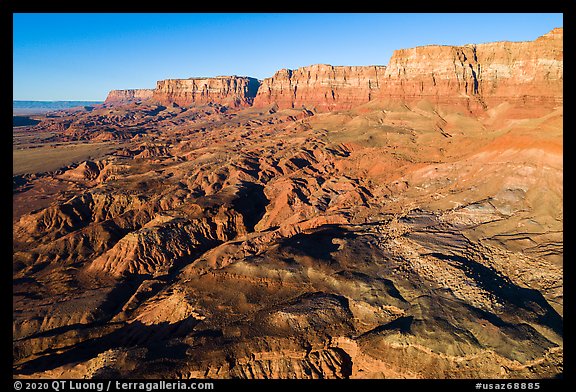 Aerial view of Vermillion Cliffs. Vermilion Cliffs National Monument, Arizona, USA
