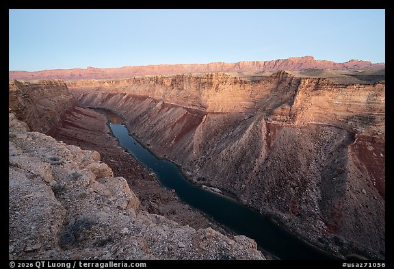 Marble canyon at dusk. Baaj Nwaavjo Itah Kukveni – Ancestral Footprints of the Grand Canyon National Monument, Arizona, USA (color)