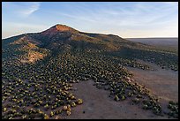Aerial view of Red Butte at sunrise. Baaj Nwaavjo Itah Kukveni – Ancestral Footprints of the Grand Canyon National Monument, Arizona, USA ( color)