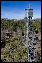 Grandview lookout tower and Grand Canyon. Baaj Nwaavjo Itah Kukveni – Ancestral Footprints of the Grand Canyon National Monument, Arizona, USA ( color)