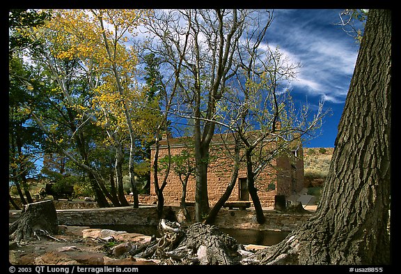 Winsor Castle. Pipe Spring National Monument, Arizona, USA (color)