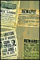 Wanted and Reward signs, Old Tucson Studios. Tucson, Arizona, USA ( color)