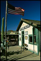 Railroad station, Old Tucson Studios. Tucson, Arizona, USA (color)
