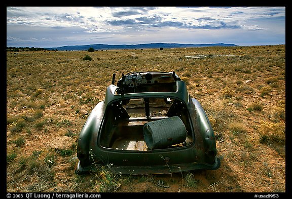 Car wreck. Arizona, USA (color)