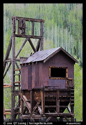 Historic mining structure, Rico. Colorado, USA