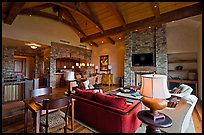 Residence lobby, Peaks resort, Mountain Village. Telluride, Colorado, USA ( color)