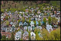 Town seen from above. Telluride, Colorado, USA ( color)
