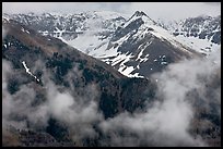 Snowy peaks and clouds. Telluride, Colorado, USA