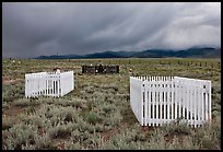 Graveyard, Villa Grove. Colorado, USA (color)