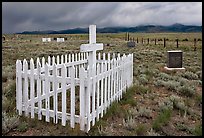 Cemetery, Villa Grove. Colorado, USA ( color)