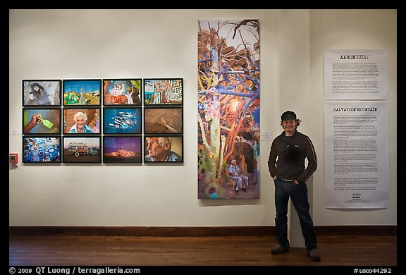 Aaron Huey and art installation, Ah Haa school for the arts. Telluride, Colorado, USA