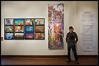 Aaron Huey and art installation, Ah Haa school for the arts. Telluride, Colorado, USA ( color)