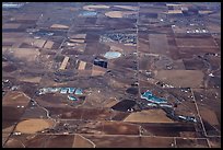 Aerial view of agricultural lands, Front Range. Colorado, USA (color)