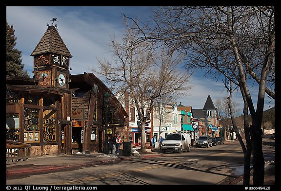 Main street, Estes Park. Colorado, USA (color)