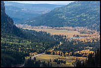 Pagosa Springs valley in autumn. Colorado, USA (color)