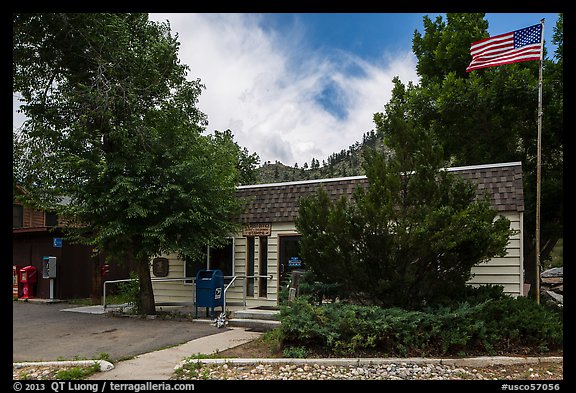 Post Office, Drake. Colorado, USA (color)