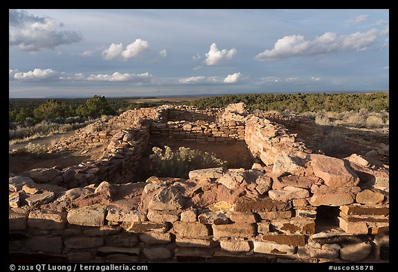 Lowry Pueblo, late afternoon. Canyon of the Ancients National Monument, Colorado, USA (color)