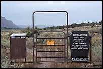 Gate. Yucca House National Monument, Colorado, USA ( color)