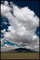 Clouds above Ute Mountain. Rio Grande Del Norte National Monument, New Mexico, USA ( color)