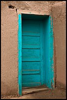 Blue door. Taos, New Mexico, USA (color)