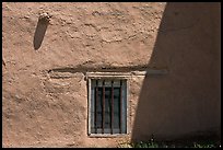 Wall and window detail, San Jose de Gracia Church. New Mexico, USA (color)