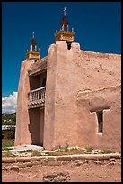 San Jose de Gracia adobe church. New Mexico, USA ( color)