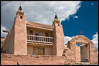 Church of Santo Tomas Del Rio de Las Trampas. New Mexico, USA (color)